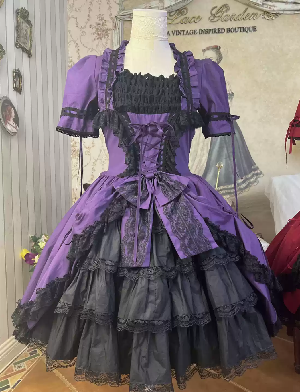 Miss Rella - Old School Lolita OP Dress, Front Opening – Loliroom